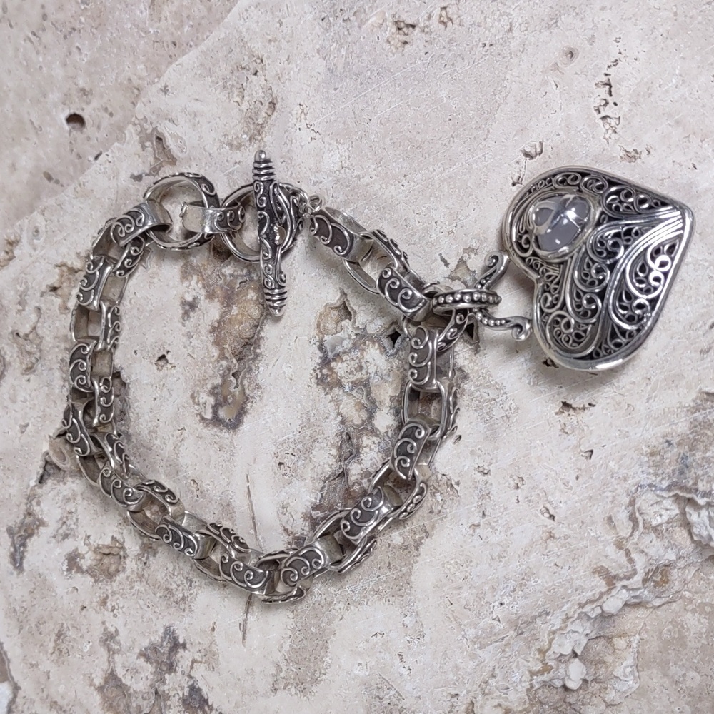 Artisans Of Bali Sterling Silver Heart Bracelet